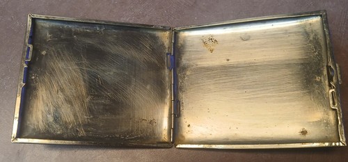 Antique Brass/metal WW2 Pocket Tobacco Case Engraved Memory Of JAPAN - Picture 7 of 10