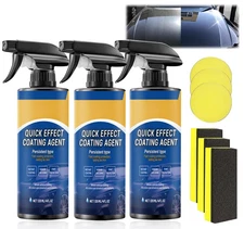 Car Coating Spray,Car Quick Coating Agent Quickly Coat Car Wax,3PCS 120ml