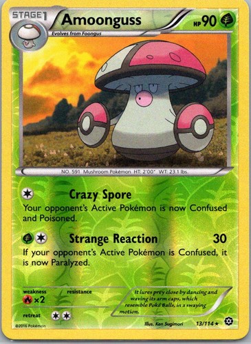 Amoonguss 13/114 Reverse Holo XY Steam Siege