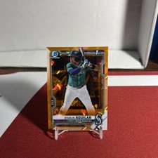 2021 Bowman Chrome Prospects Orange sapphire Refractor /25 Starlin Aguilar