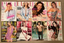 ELLE Magazines - job lot/bundle, 8 issues. Ref 15