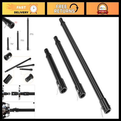 3-Piece Auger Extension Drill Bit Set (8'', 12'', 20'') - Heavy Duty Post Hole Digg