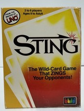 Sting Card Game 1984 Vintage Rummy Gone Wild From The Makers Of Uno