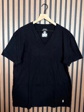 Polo Ralph Lauren T Shirt Xl Men  s Black Short Sleeve V Neck Casual Tee