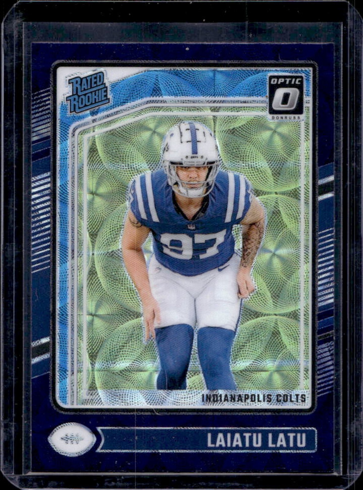2024 Panini Donruss Optic Laiatu Latu Blue Scope Rated Rookie #267 Colts