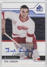 2018-19 Upper Deck SP Game Used Blue Auto Ted Lindsay #96 Auto HOF 2d8