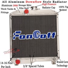 2 Row Tractor Radiator fit Ford New Holland 1510 1710 SBA310100440 SBA310100291