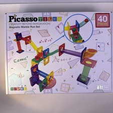 Picasso Magnet Tiles 40-pc Magnetic Marble Ru...