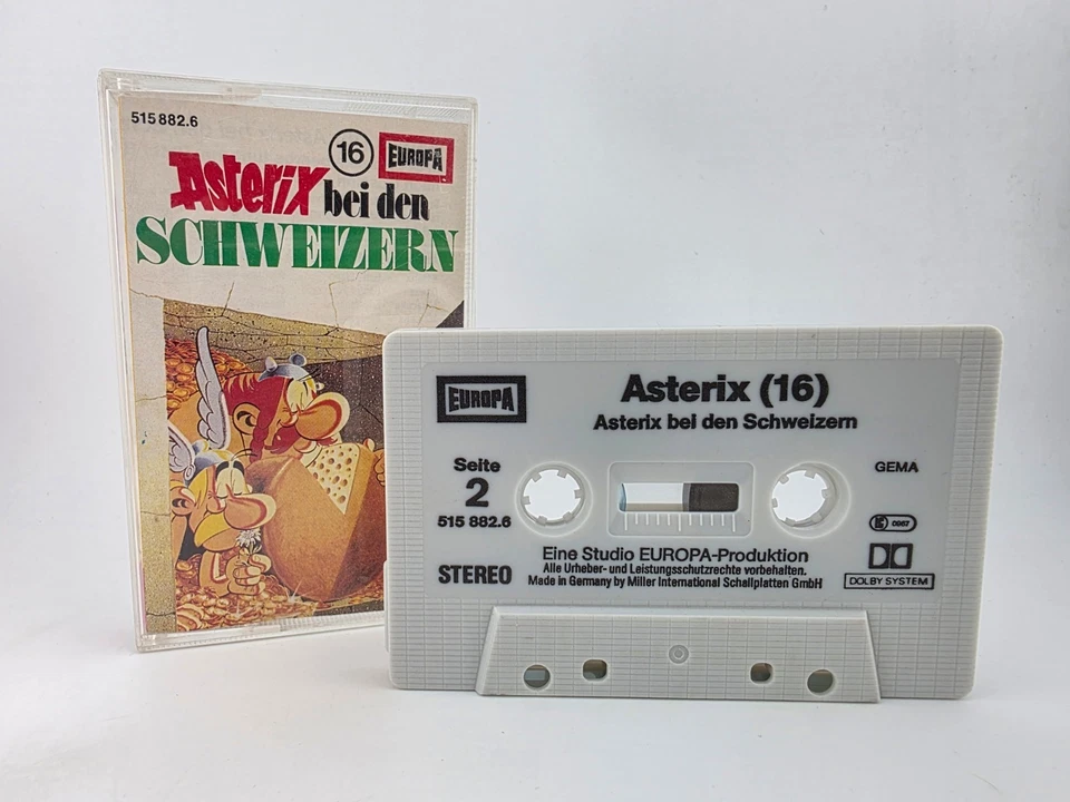 Asterix 16 bei den Schweizern Europa MC Kassette grau #2 - Bild 2 von 4