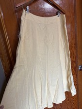 Yellow Linen Maxi Skirt