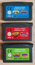 Crash & Spyro Superpack Vol. 1,2,3 Game Boy Gameboy Advance GBA EUR Authentic