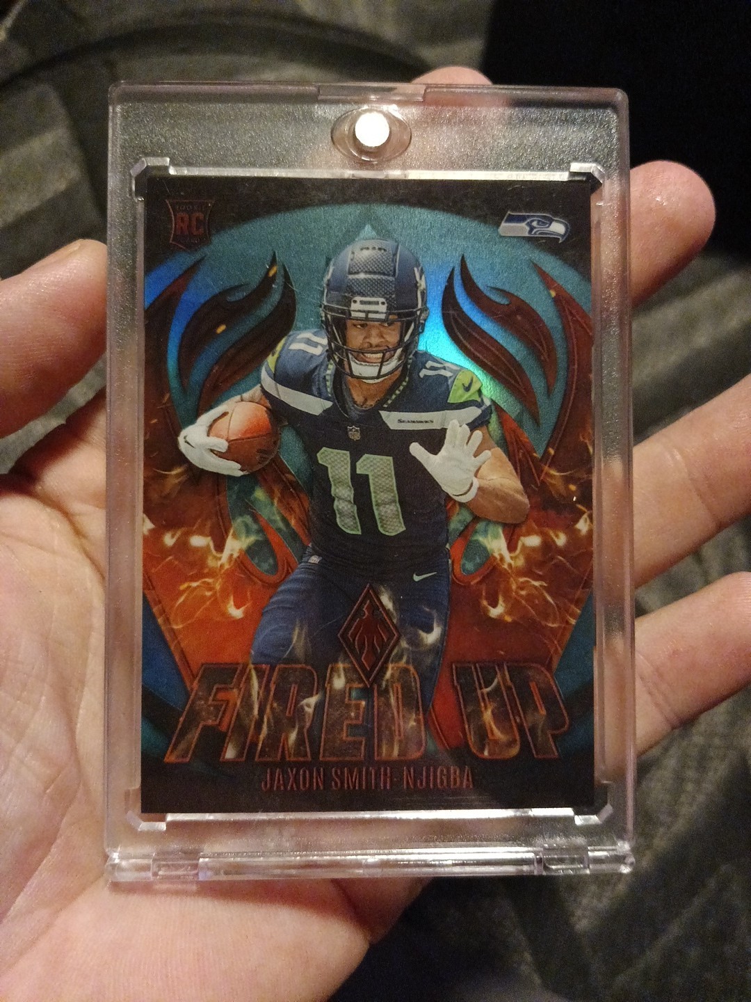 2023 Panini Phoenix Jaxon Smith-Njigba Fired Up Teal rare /125 #FU-12 Minty