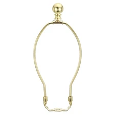 1 Set 8 Inch Lamp Harp Kit with Finial Lamp Shade Bracket Holder Gold