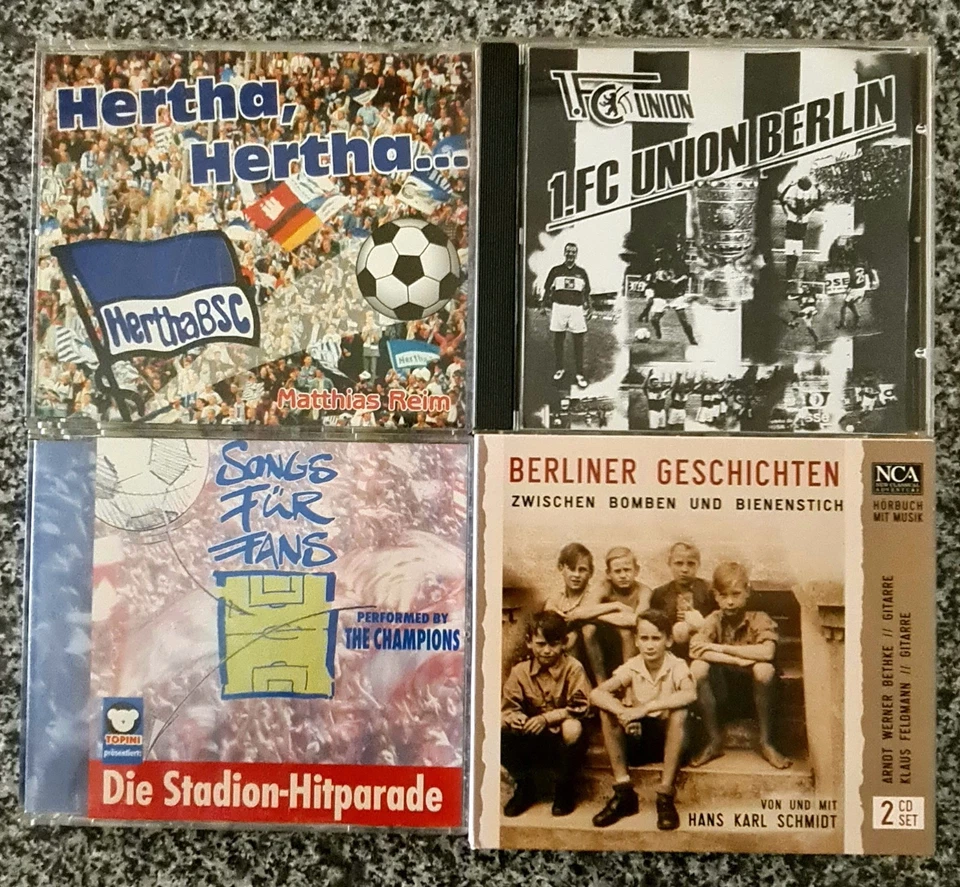Hertha BSC, Eisern Union, Fußball-Lieder und Berliner Geschichten, 5 CDs