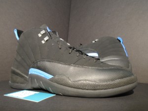 Air Jordan 12 Retro Nubuck Black University Blue shoes