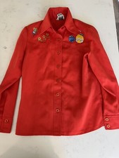 Vintage Daddy  s Money Embroidered Shirt Mushroom Butterfly Youth Shirt Size L 11