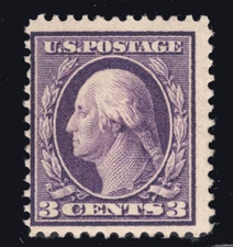 MOMEN: US STAMPS #333 VAR. CHINA CLAY PAPER MINT OG H LOT #80116