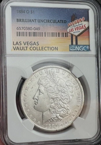 1884-O Morgan Dollar NGC Brilliant Uncirculated Las Vegas Vault Collection NoRes