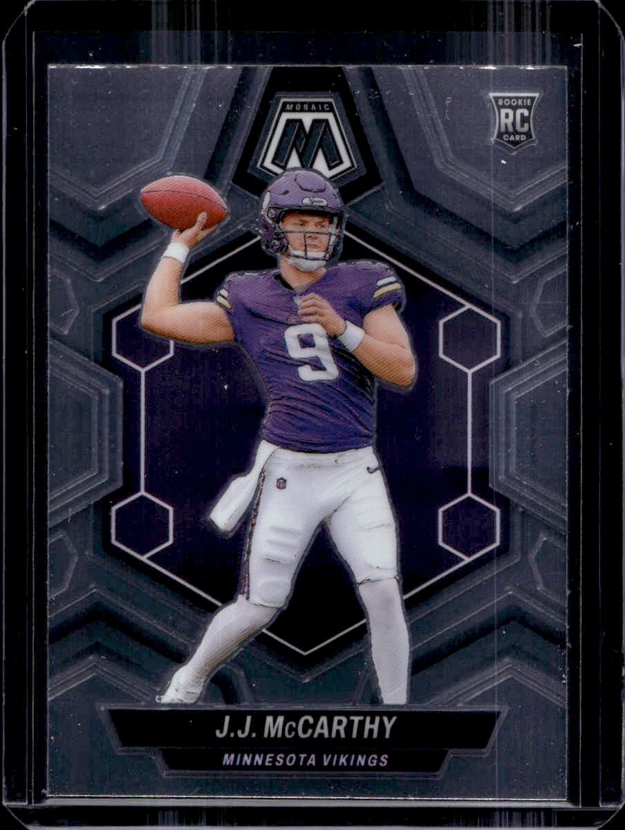 2024 Panini Mosaic - Rookies Silver Prizm #310 J.J. McCarthy (RC)