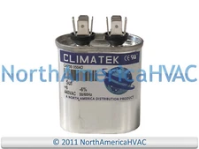 Climatek Motor Run Capacitor 5 uF MFD 440 Volt Oval Fits Diversitech 45050H