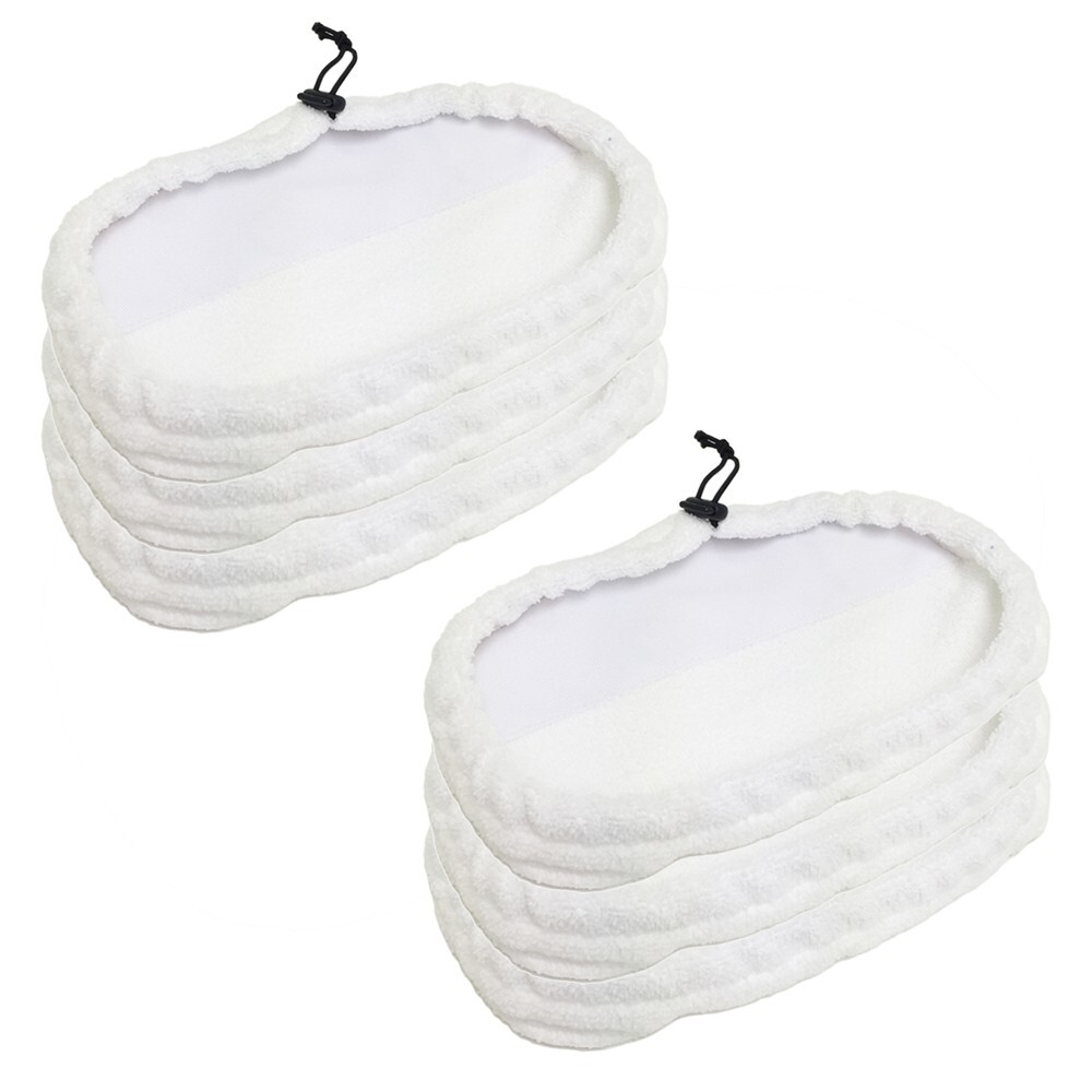 6 Bissell 1867 Steam Mop Replacement Pads with Steam Pockets-image