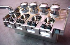CHROME TREMOLO BRIDGE FOR ELECTRIC BASS GUITAR