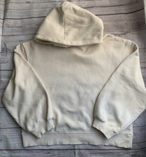 Zara Girls Sz 13-14 Cream Hooded Sweater