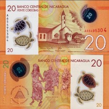 NICARAGUA - 20 Cordobas 2019 FDS UNC Polymer
