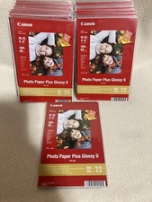 32 New Canon Pixma Photo Paper Plus Glossy II 96 Sheets Total 4  X 6  FREE SH
