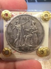 20 Lire Littore 1928 Periziato bb