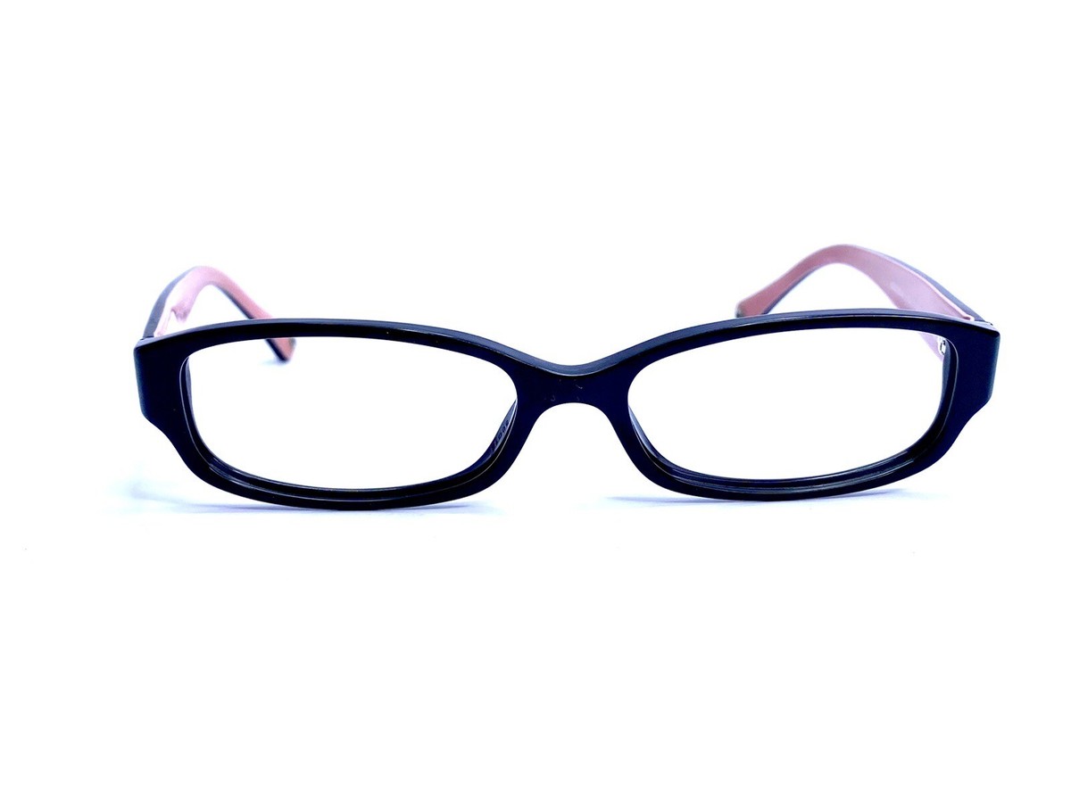Coach Black Oval W Pink Interior Temples Eyeglasses HC6001  display picture 1