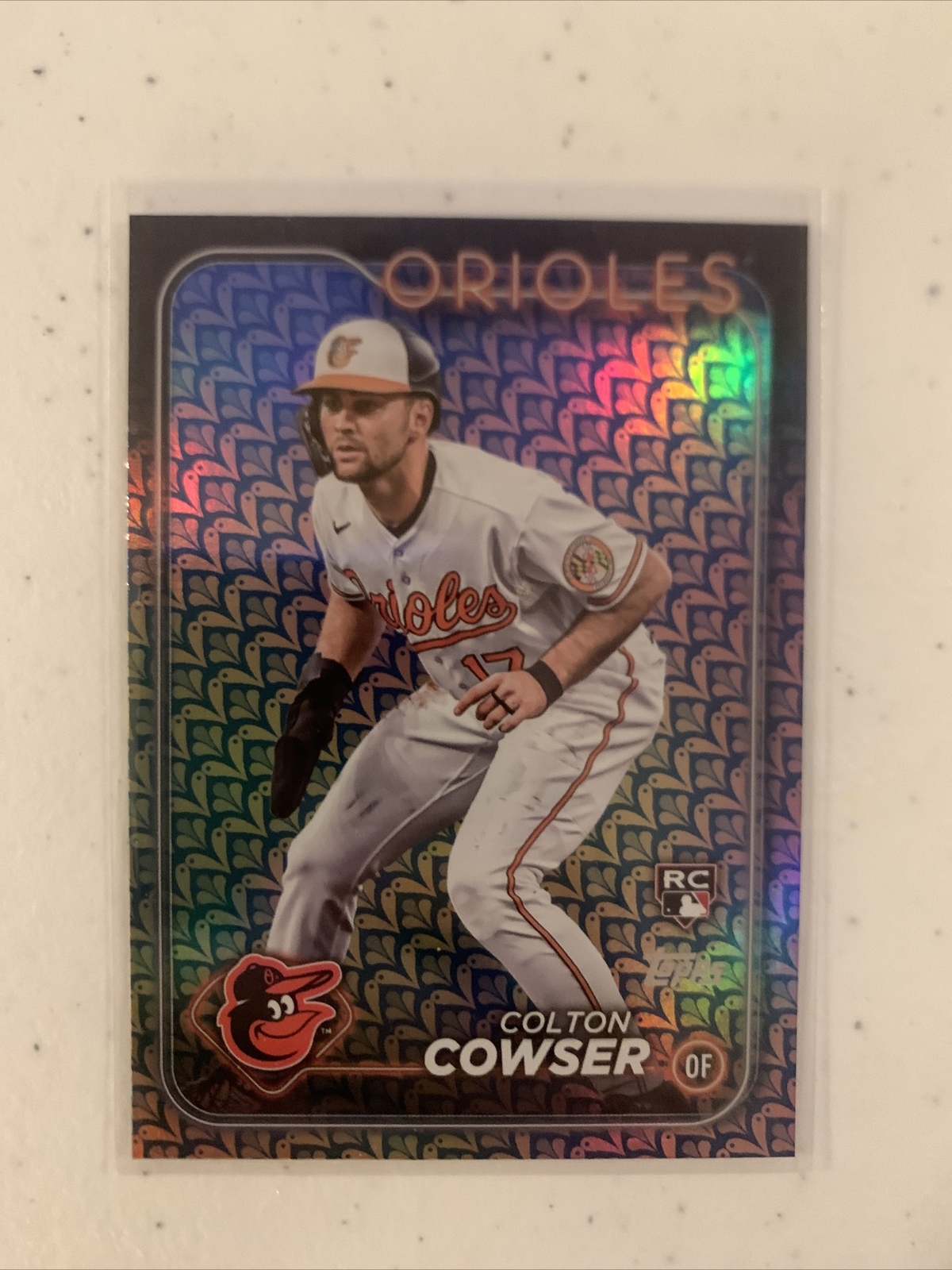 2024 Topps Series 1 COLTON COWSER (RC) #257 Easter Holiday Foil Orioles Rookie