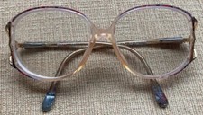 RARE Vintage Sovereign Anita Women  s Eyeglasses Multi Colored  Gold Frame 54-14
