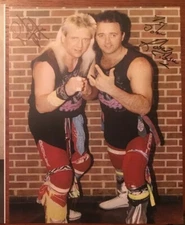 Ricky Morton & Robert Gibson SIGNED Rock & Roll Express 8x10 photo