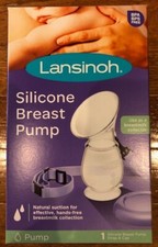 NIB Lansinoh Silicone Manual Breast Pump for Breastfeeding
