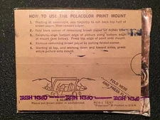Vintage 60s NEW 9 Polacolor Print Mount Polaroid Camera Photo Backs Sealed 1967