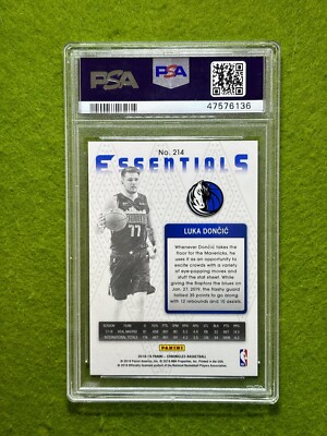 Luka Doncic SILVER PRIZM ROOKIE CARD PSA 9 MINT MAVERICKS RC 2018