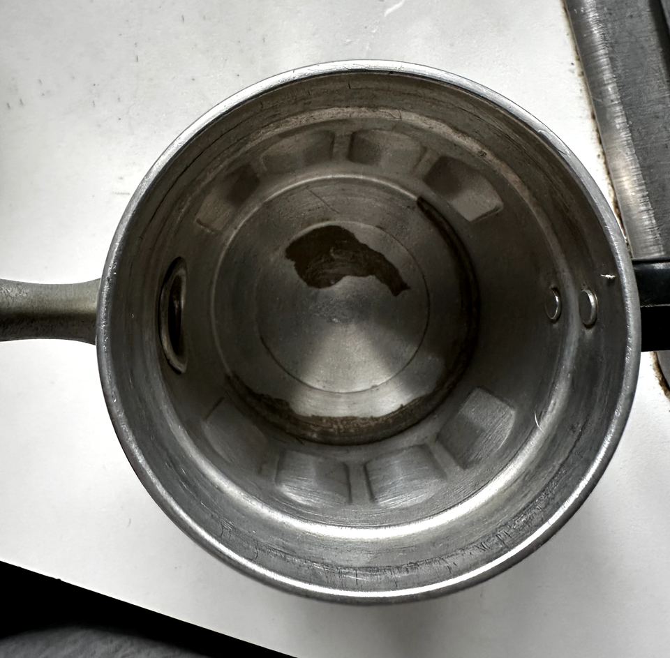 Vintage Ferrara Aluminum Stacking 3 piece Coffee Espresso Maker 6" Made