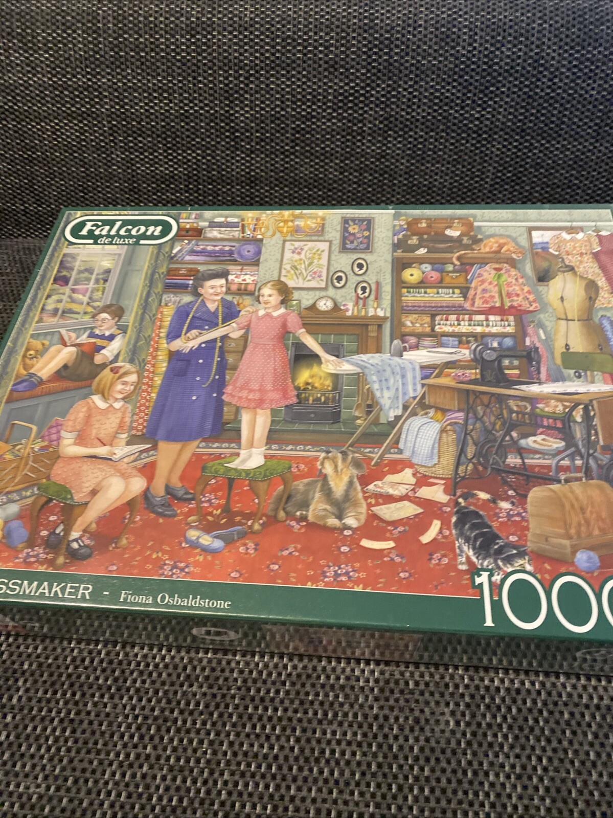 Falcon de luxe The Dressmaker by Fiona Osbaldstone 1000 piece jigsaw puzzle