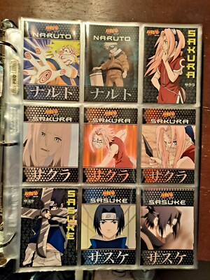 NARUTO CARDS PANINI COMPLETE SET 72/72 CARD LOT ART CARDS WITH