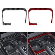Car Gear Shift Water Cup Holder Storage Panel Frame Trim For Toyota Tacoma 15-22