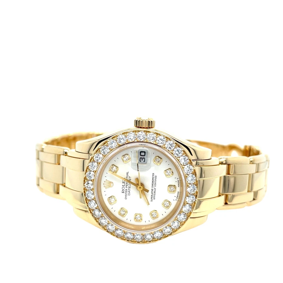 Reloj Rolex Obra Maestra Oro 18K Diamantes de Fábrica Ref:69298 Garantía Reparada Foto 3 de 4