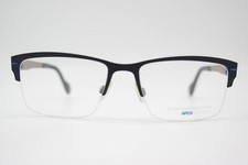 Augusto Valentini ARCH DESIGN 70418 Metallic Blue Half-Rim Eyeglasses New