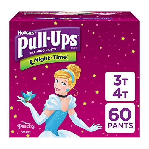 Pull-Ups Nighttime Potty Training Pants for Girls, 3T-4T, 60 Count