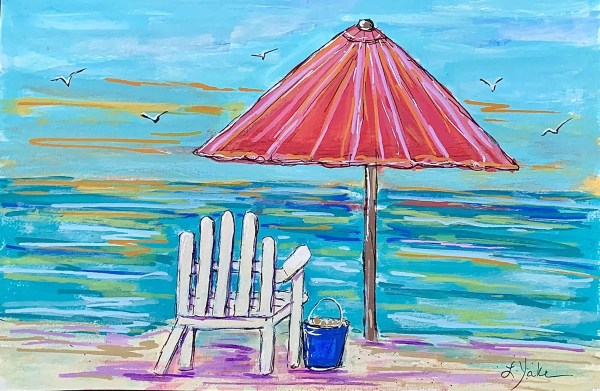 Adirondack Chairs On Beach Clip Art