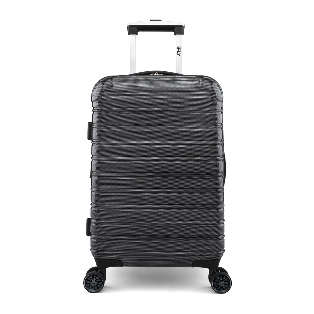 Fibertech 20 Inch Carry-on Luggage, Black
