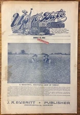 Up to Date Farming and Gardening Magazine August 15, 1902, Antique Ag Ads