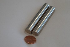 One Pair Brand New Neodymium Magnets N52 Grade 11.11mm x 3.17mm Round Discs