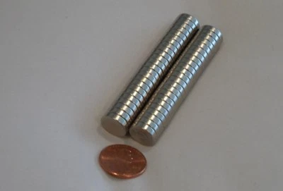 MAGNET UNIVERSE One Pair Brand New Neodymium Magnets N52 Grade 11.11mm x 3.17mm Round Discs