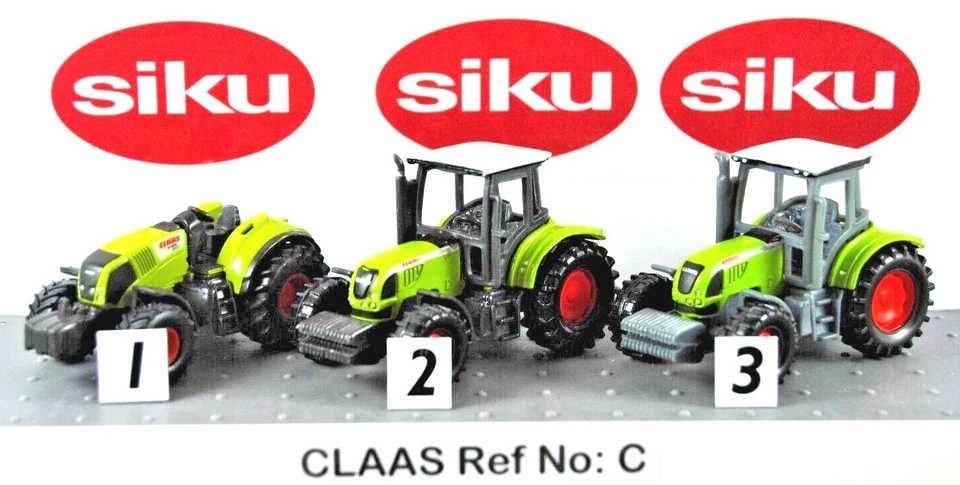 Various SIKU CLAAS DEUTZ FENDT HANOMAG JCB MF New Holland FARM TRACTORS Mix Lot - Image 2 of 4